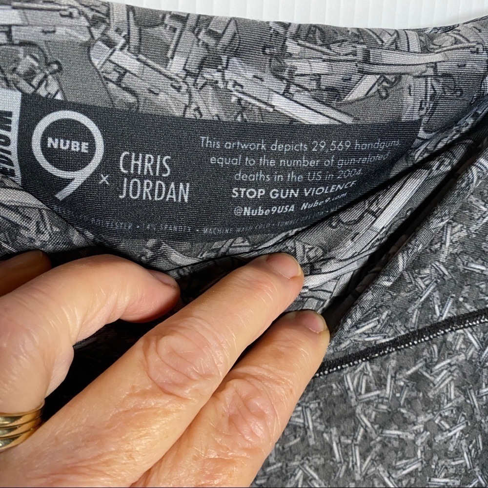 NUBE9 X CHRIS JORDON. Stop Gun Violence leggings M - Picture 3 of 5
